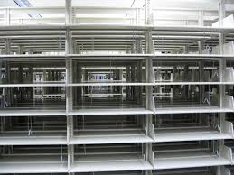 An array of racks and shelves