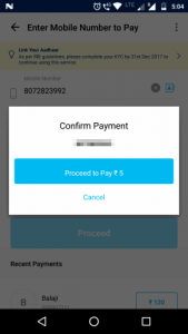 Confirm payment