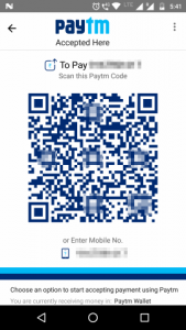 Your QR code can be accessed from the section 'Accept payment'